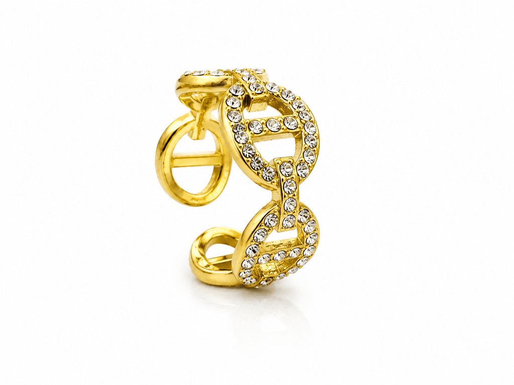 Pave Luxe Ring 14K vergoldet