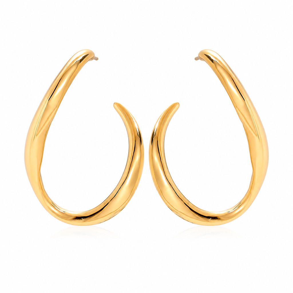 Lunessa Hoops 14K vergoldet