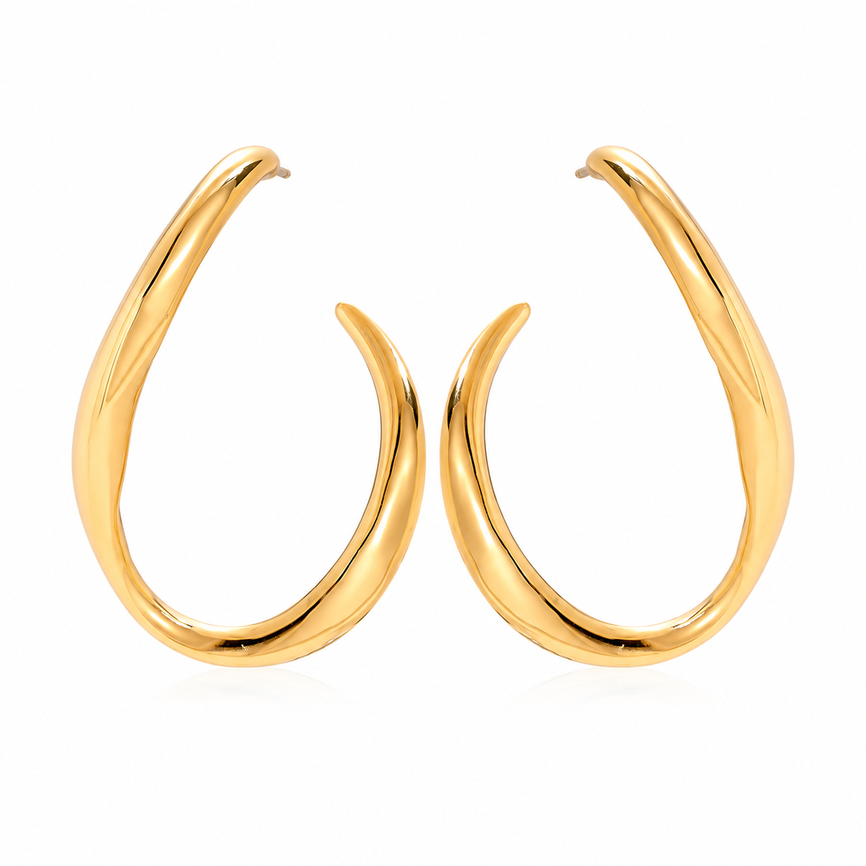 Lunessa Hoops 14K vergoldet