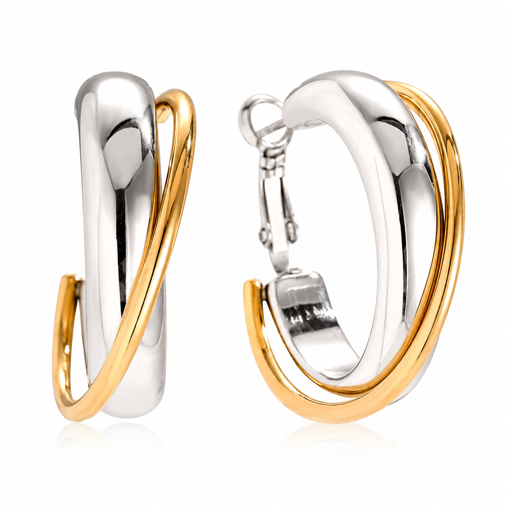 Golden Eclipse Earrings 14K vergoldet