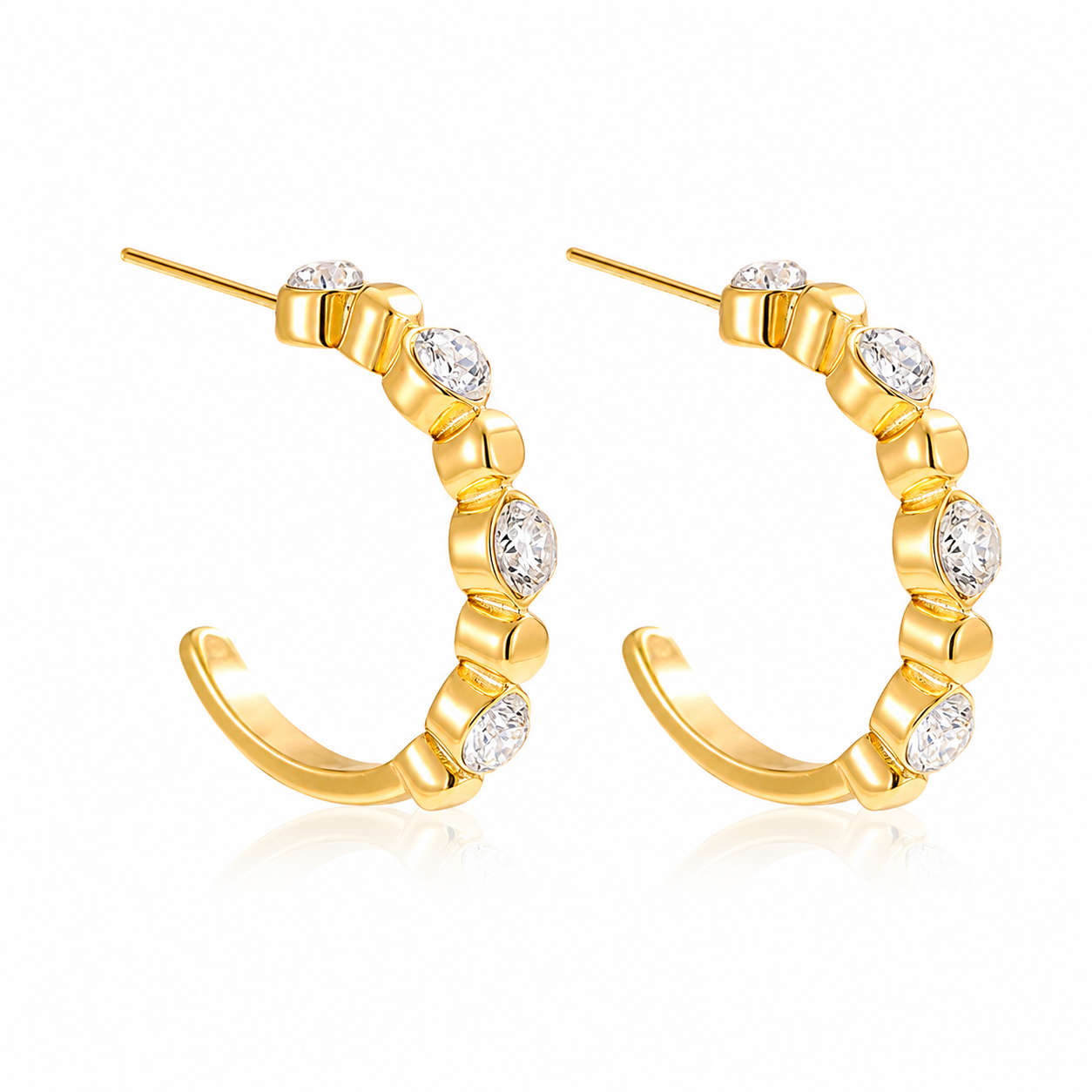 Éclat Royale Hoop 14K Gold Plated
