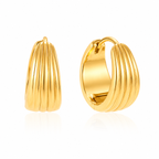 Loréa Ridge Earrings 14K vergoldet