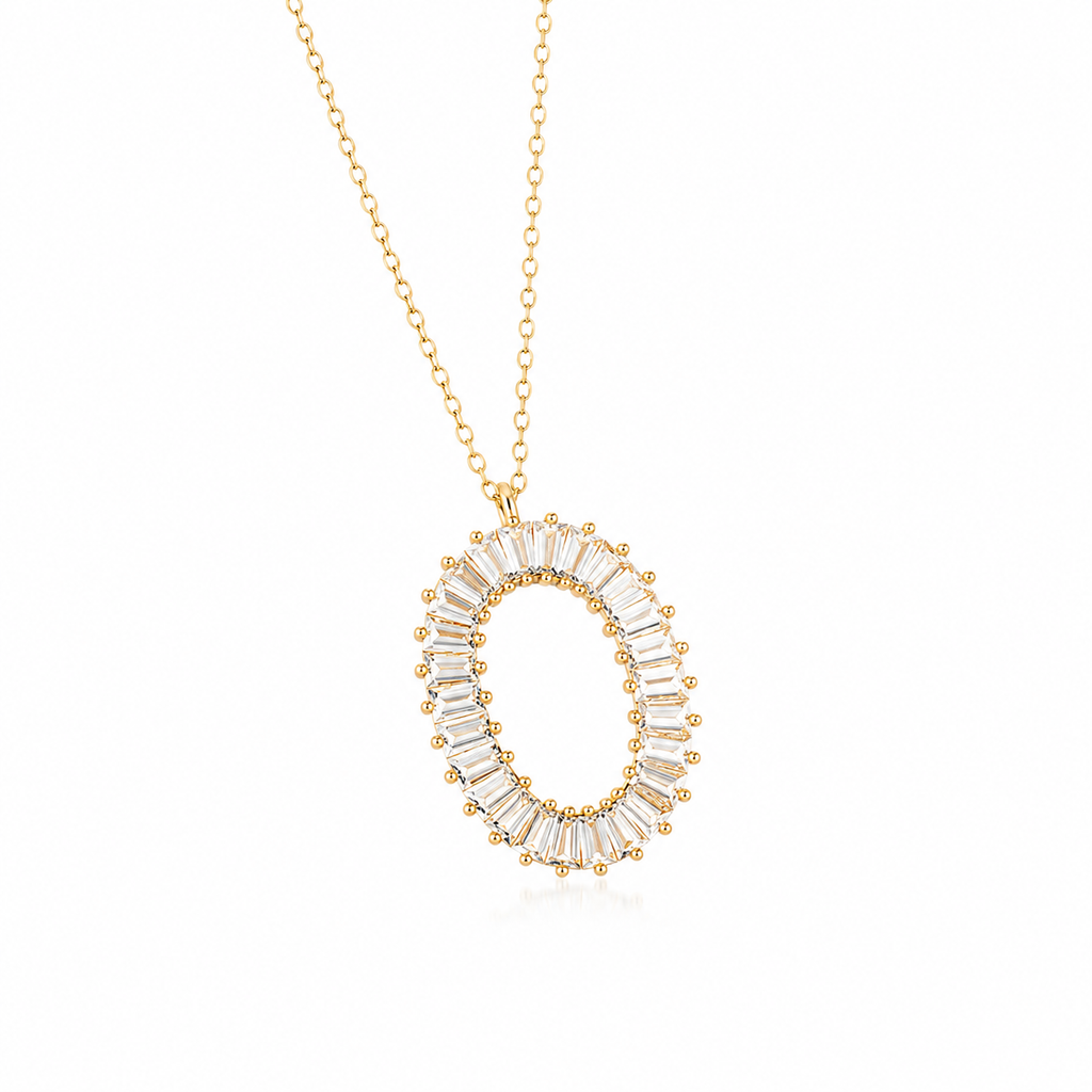 Zirelia Halo Pendant 14K vergoldet