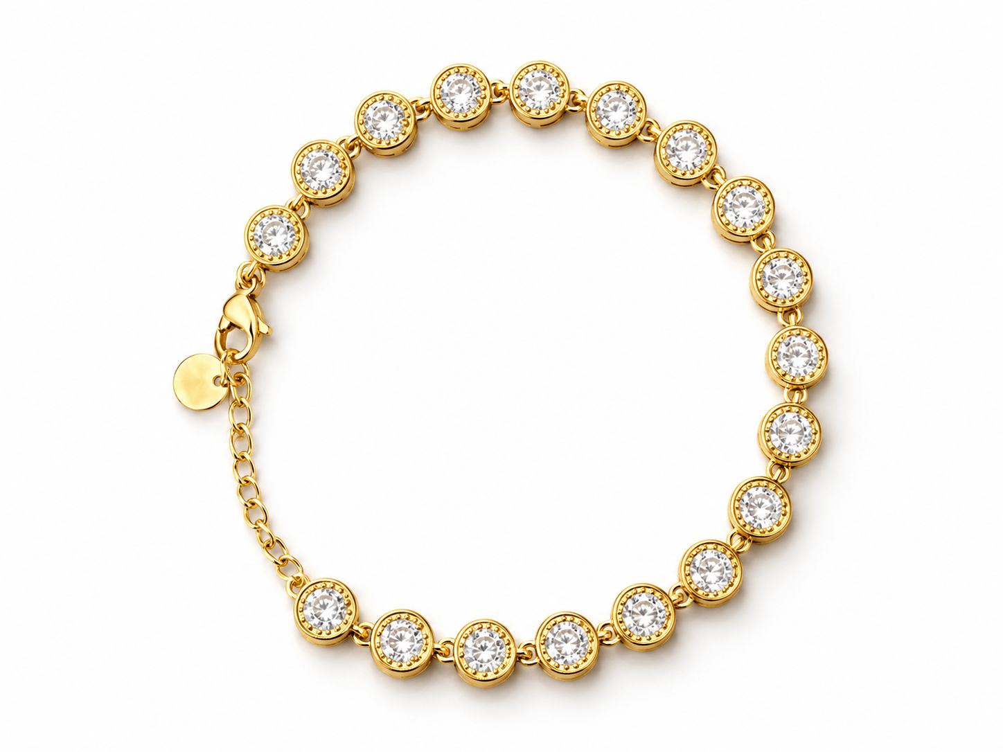 Crystal Luxe Armband 14K vergoldet