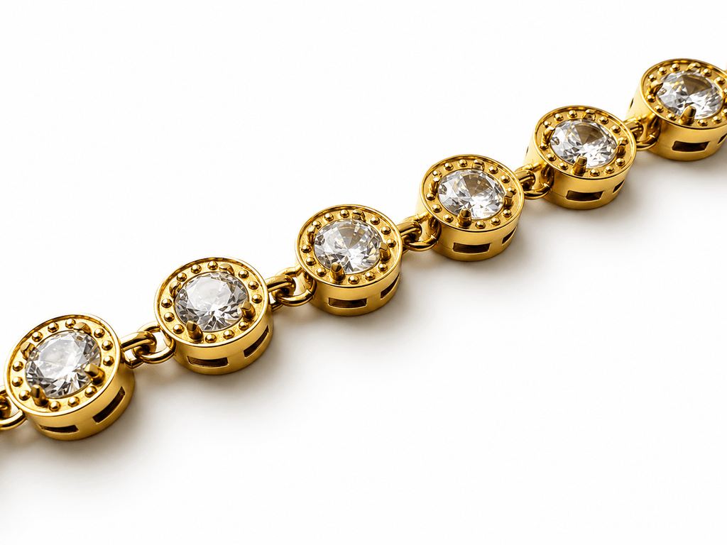 Crystal Luxe Armband 14K vergoldet