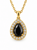 Midnight Drop Necklace 14K vergoldet