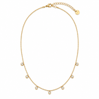 Celeste Drop Necklace 14K vergoldet