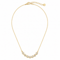 Diamond Line Necklace 14K vergoldet