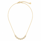 Diamond Line Necklace 14K vergoldet