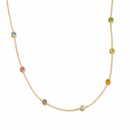Pastel Spark Necklace 14K vergoldet
