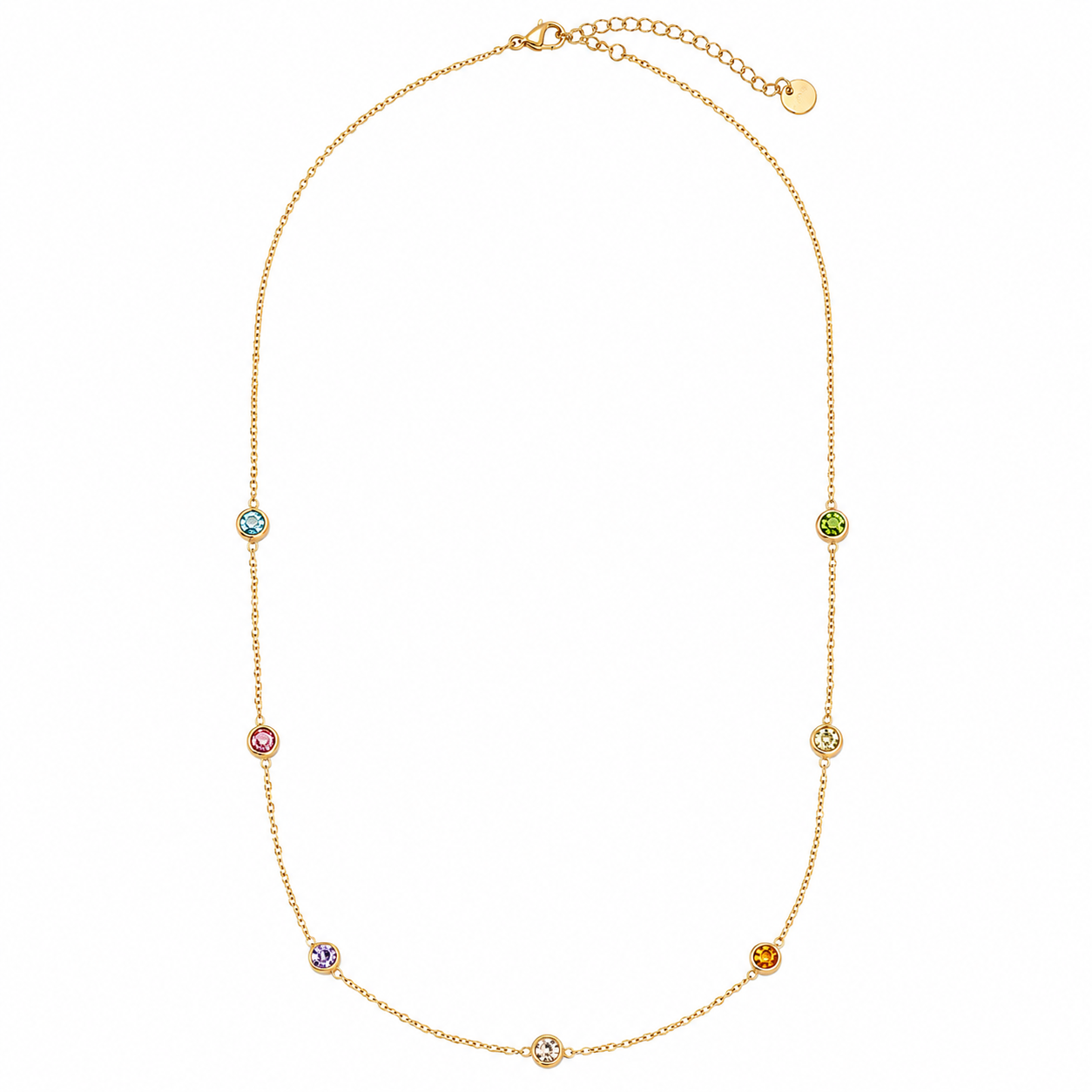 Pastel Spark Necklace 14K vergoldet
