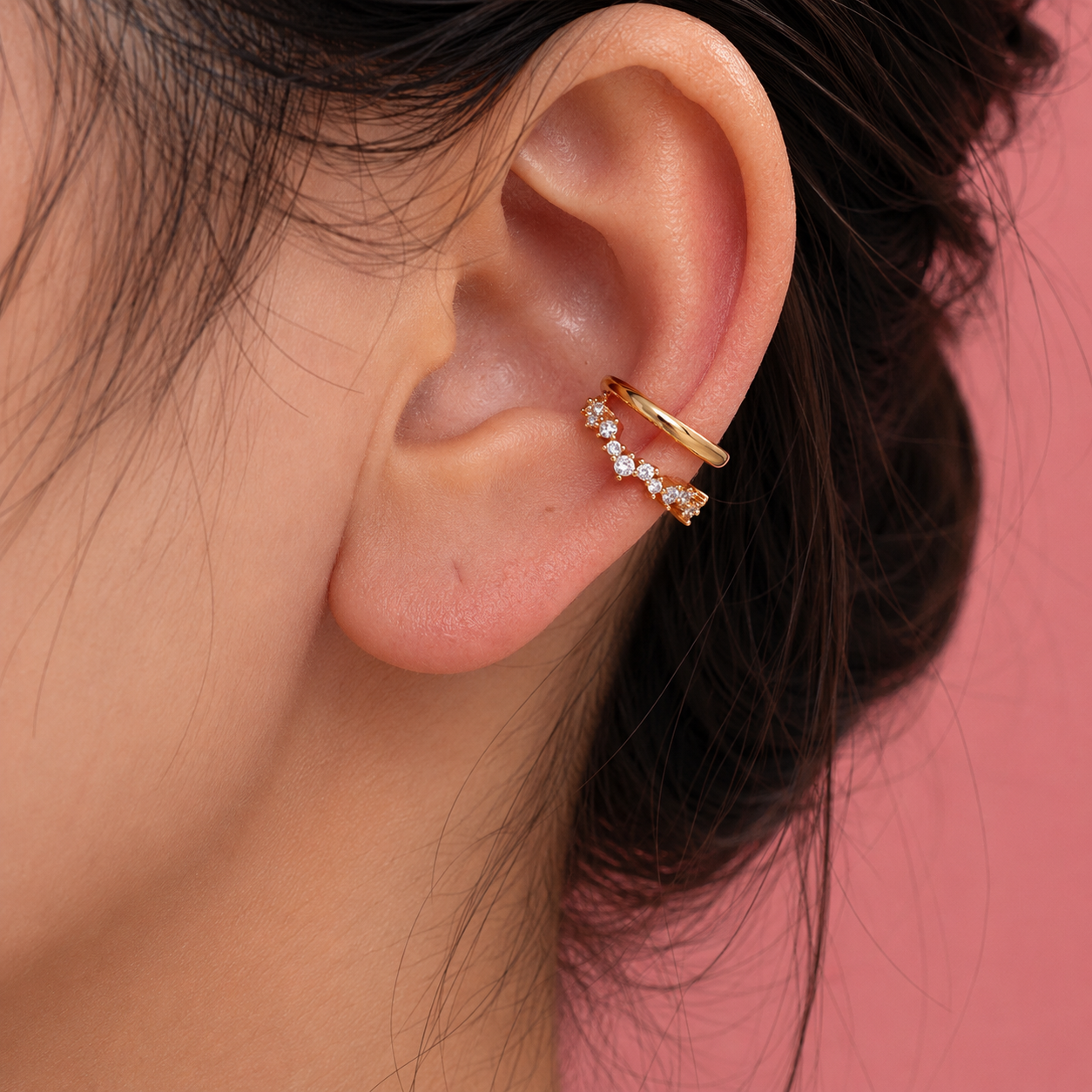 Aurelia Spark Ear Cuff 14K vergoldet