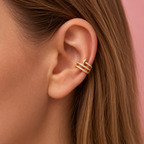 Éclat Twist Ear Cuff 14K vergoldet