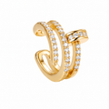 Éclat Twist Ear Cuff 14K vergoldet