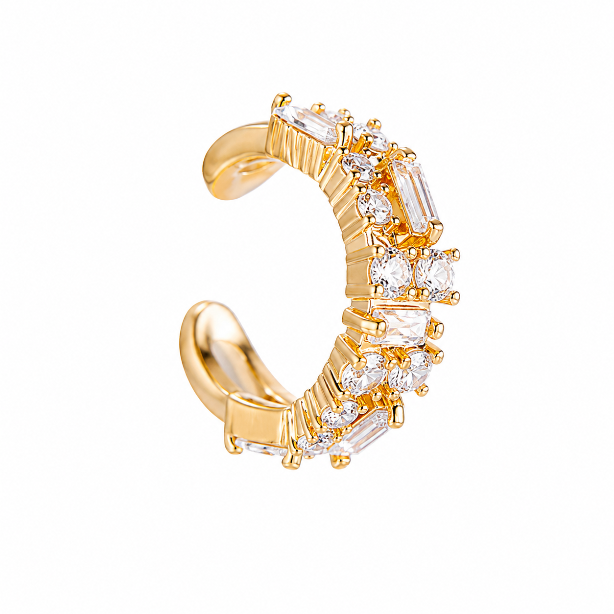 Royal Glow Ear Cuff 14K vergoldet