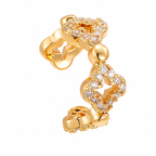 Lucky Leaf Ear Cuff 14K vergoldet