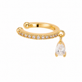 Golden Teardrop Ear Cuff 14K vergoldet