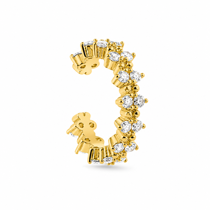 Crystal Garden Ear Cuf 14K vergoldet