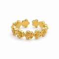 Golden Rose Ring 14K vergoldet