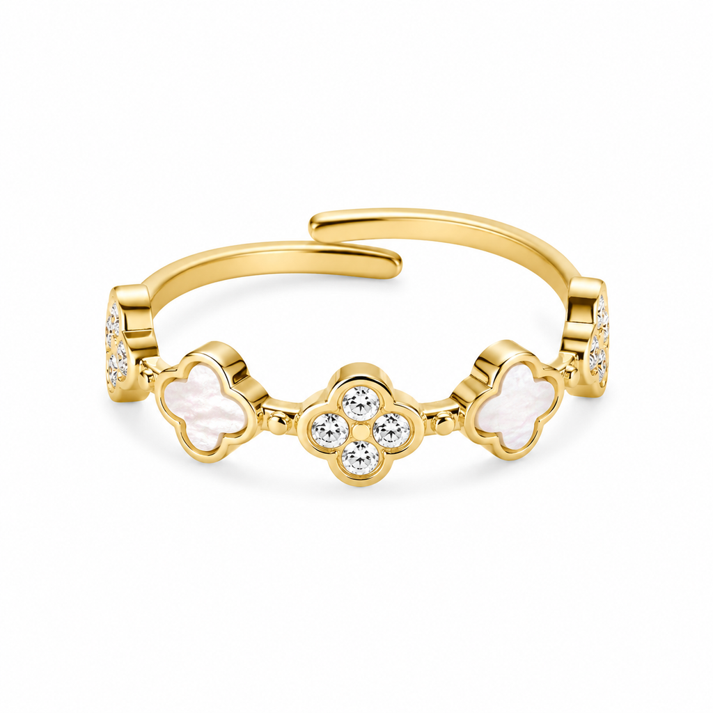 Aurelia Clover Ring 14K vergoldet