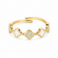 Aurelia Clover Ring 14K vergoldet