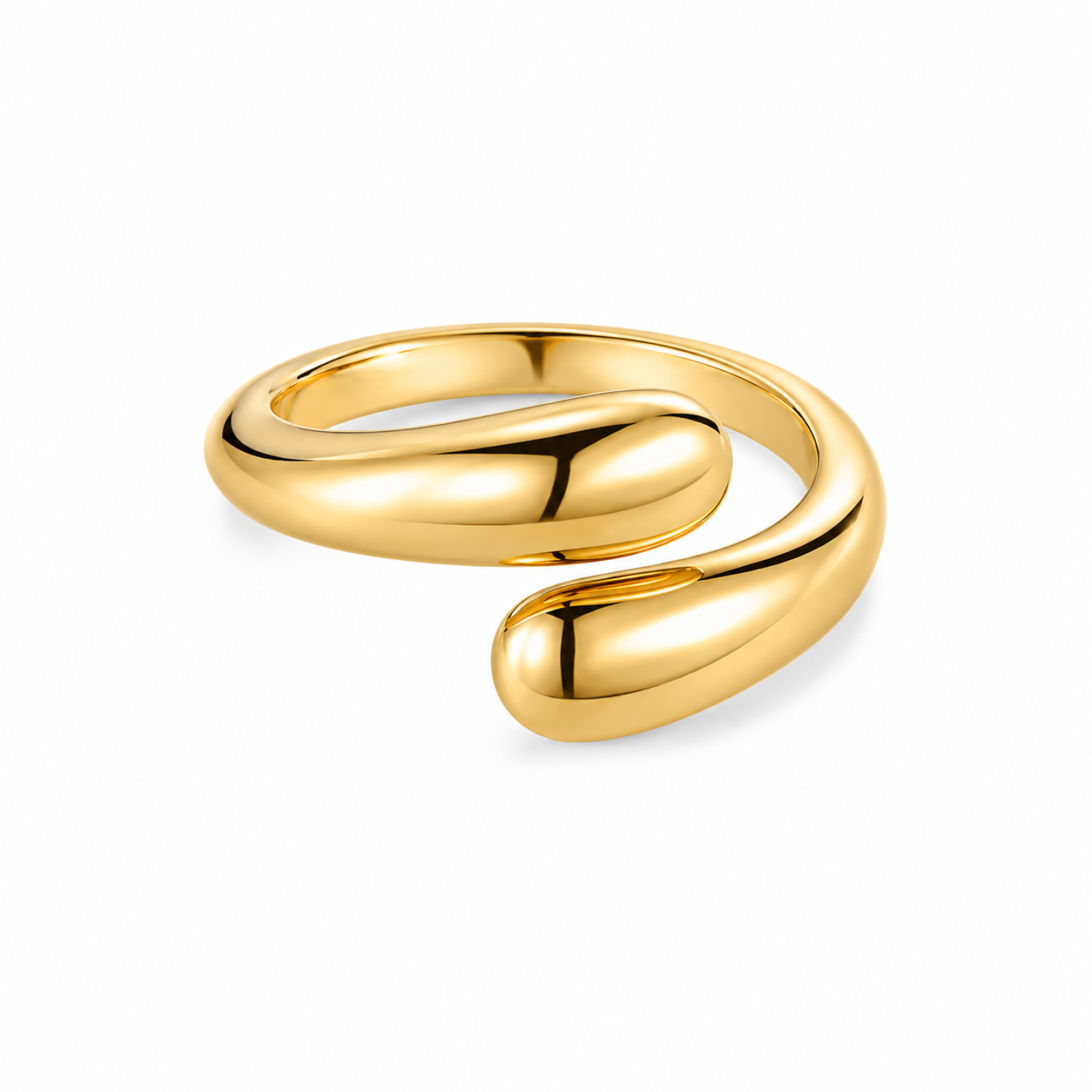 Sculpted Glow Ring 14K vergoldet