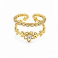 Éclat Daisy Ring 14K vergoldet