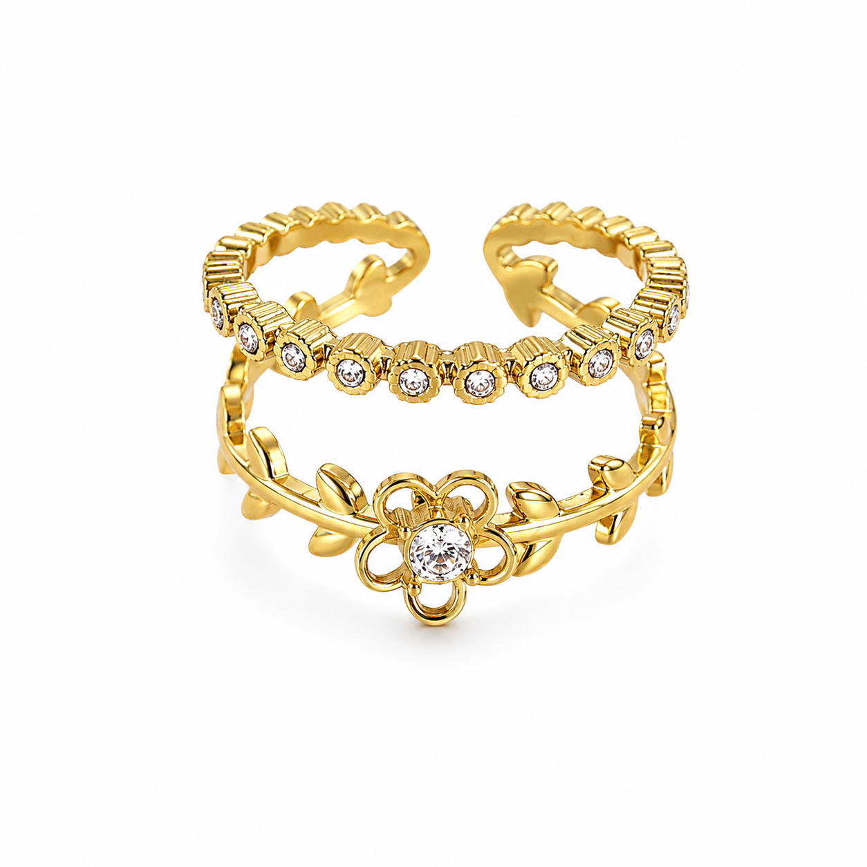 Éclat Daisy Ring 14K vergoldet