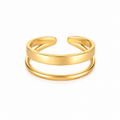 Golden Layer Ring 14K vergoldet