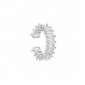 Silver Bloom Ear Cuf 14K vergoldet