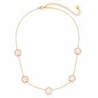 Lucky Clover Set (Pink) 14K vergoldet
