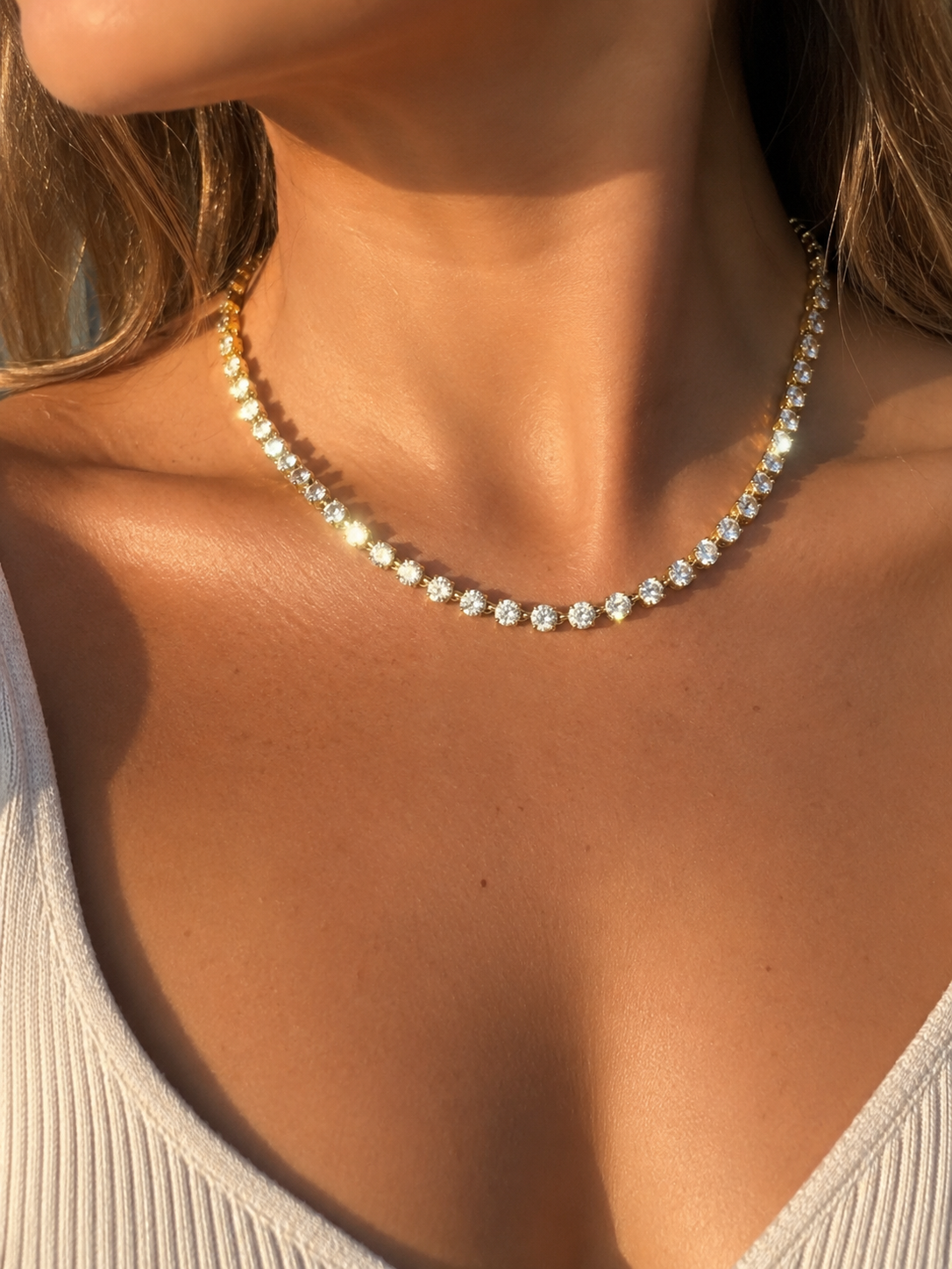 Celestia Necklace 14K vergoldet