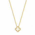 Aurora Clover Necklace 14K vergoldet