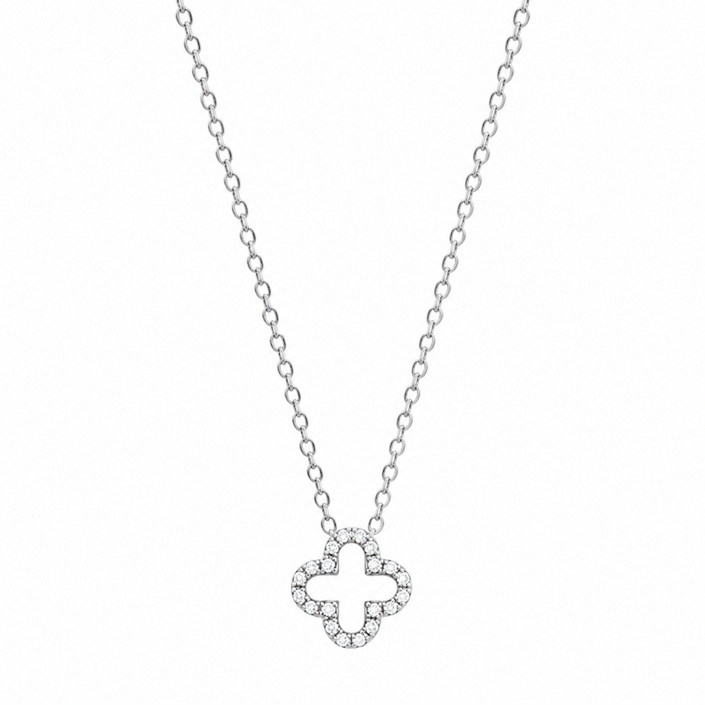 Aurora Clover Necklace 14K vergoldet