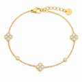 Royal Clover Bracelet 14K vergoldet
