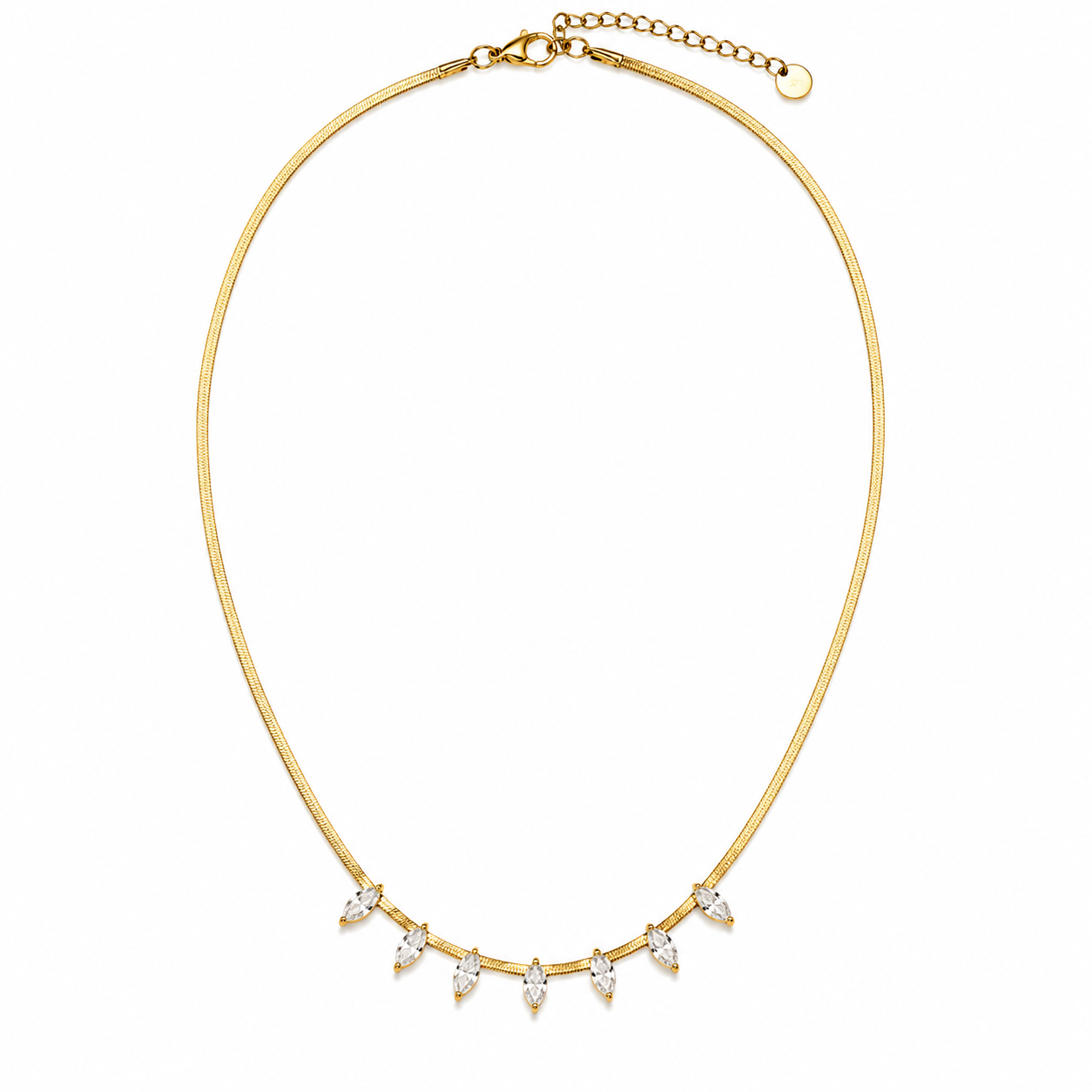 Aurora Drops Necklace 14K vergoldet