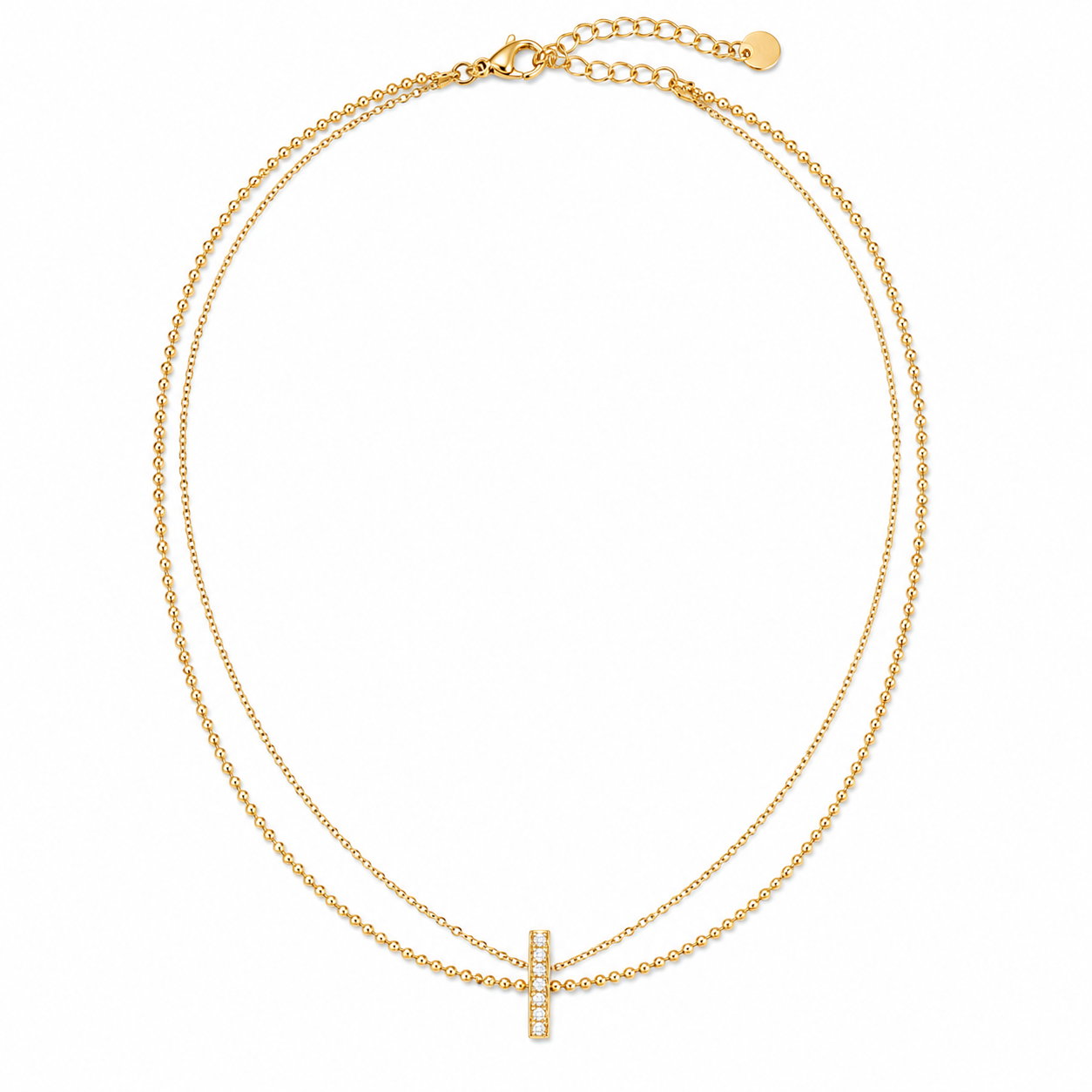 Golden Halo Necklace 14K vergoldet