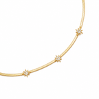 Star Drops Necklace 14K vergoldet