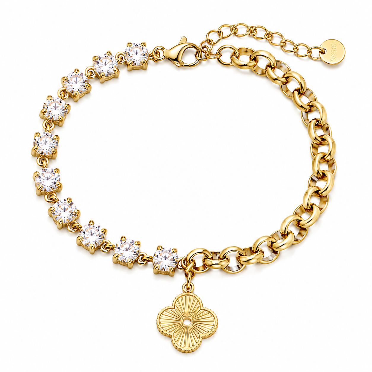 Golden Spark Bracelet 14K vergoldet