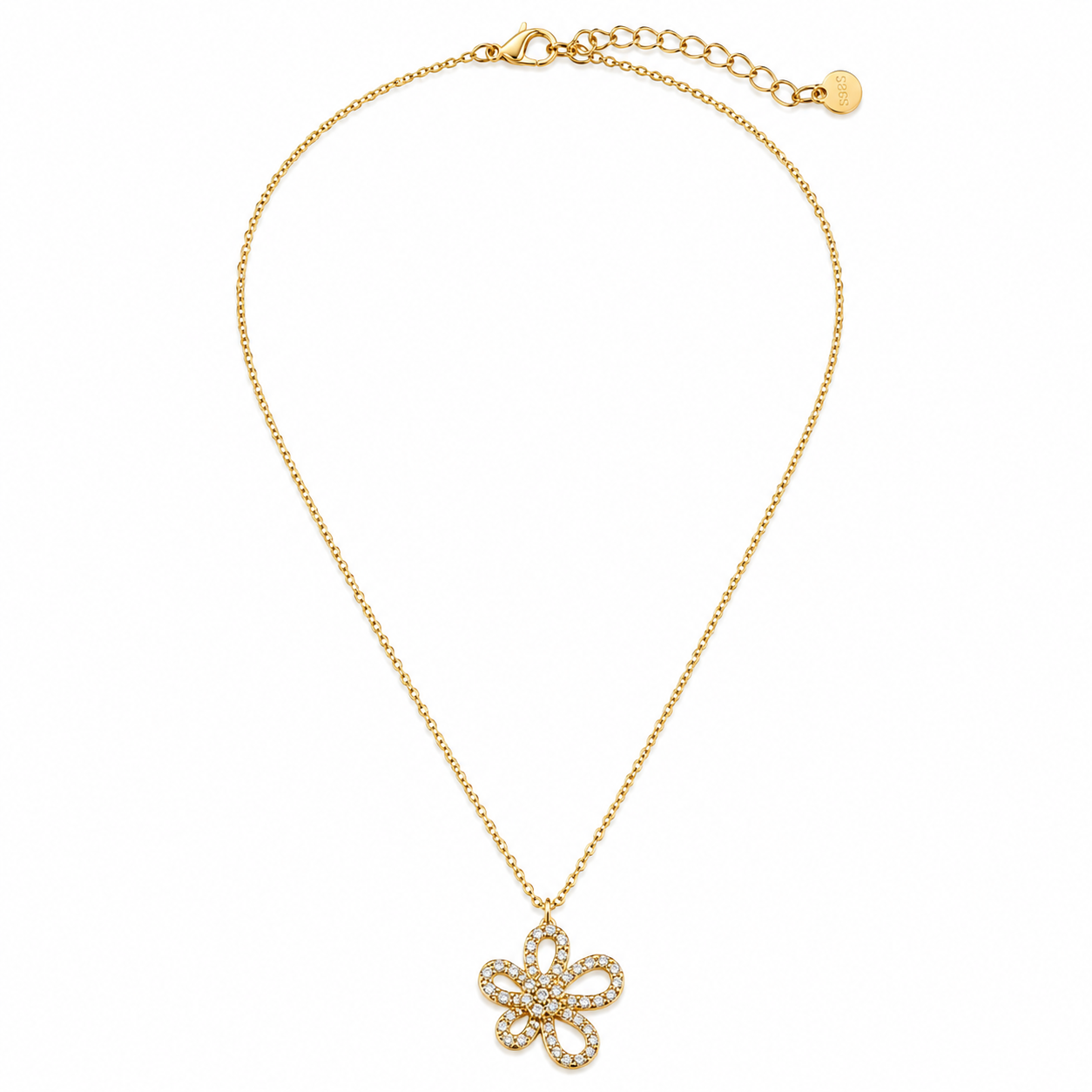 Golden Bloom Necklace 14K vergoldet