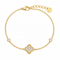 Aurora Clover Bracelet 14K vergoldet