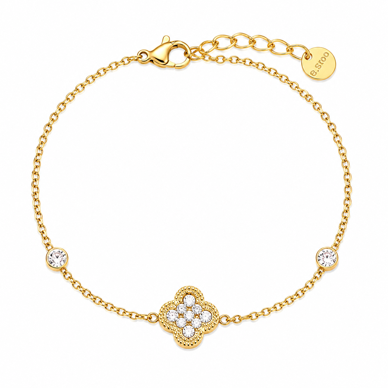 Aurora Clover Bracelet 14K vergoldet