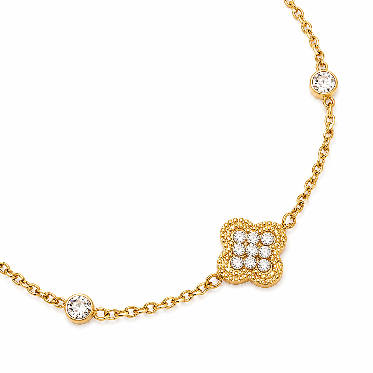 Aurora Clover Bracelet 14K vergoldet