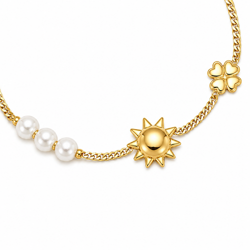 Amora Charm Bracelet 14K vergoldet