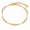 Pearl Bloom Bracelet 14K vergoldet