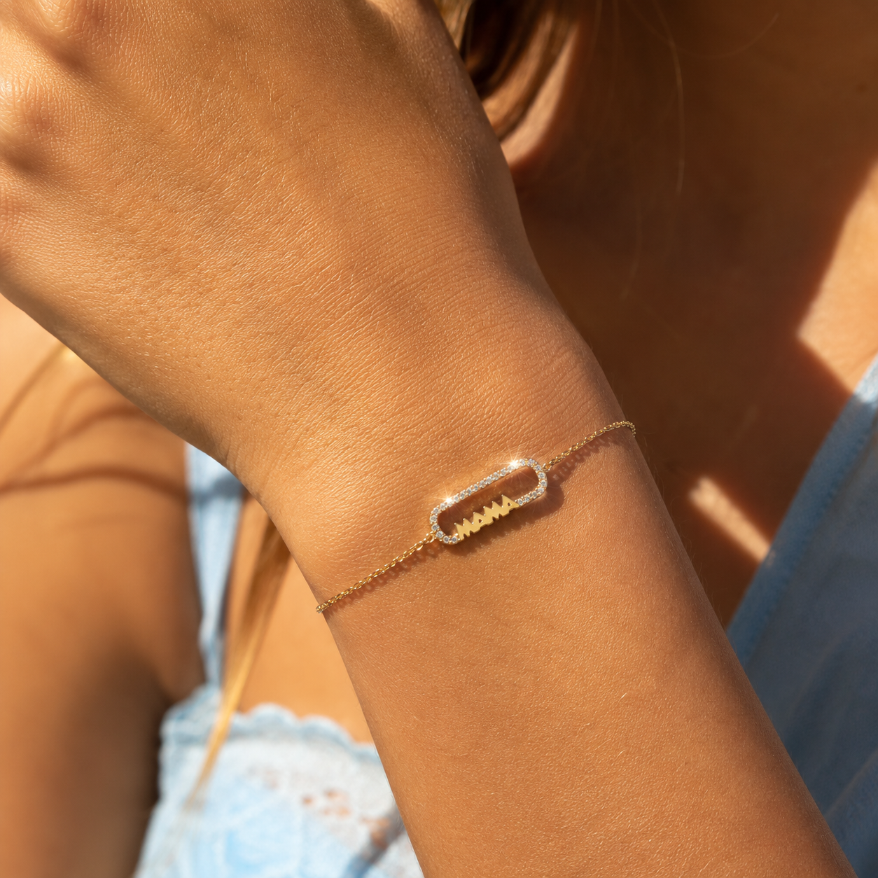 Mama Luxe Bracelet 14K vergoldet