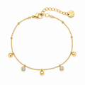 Crystal Glow Bracelet 14K vergoldet