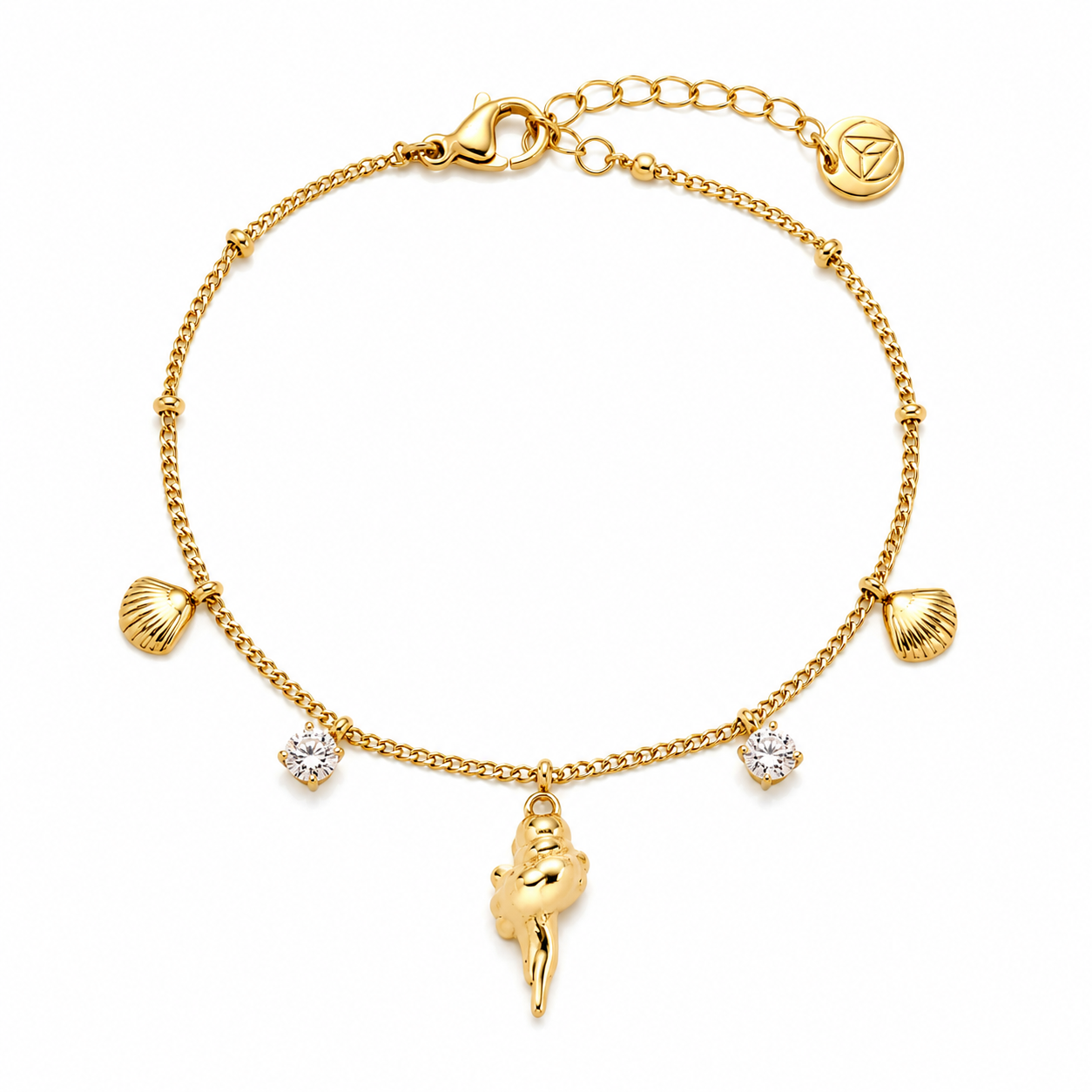 Mermaid Treasure Bracelet 14K vergoldet