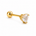 Golden Heart Piercing 14K vergoldet