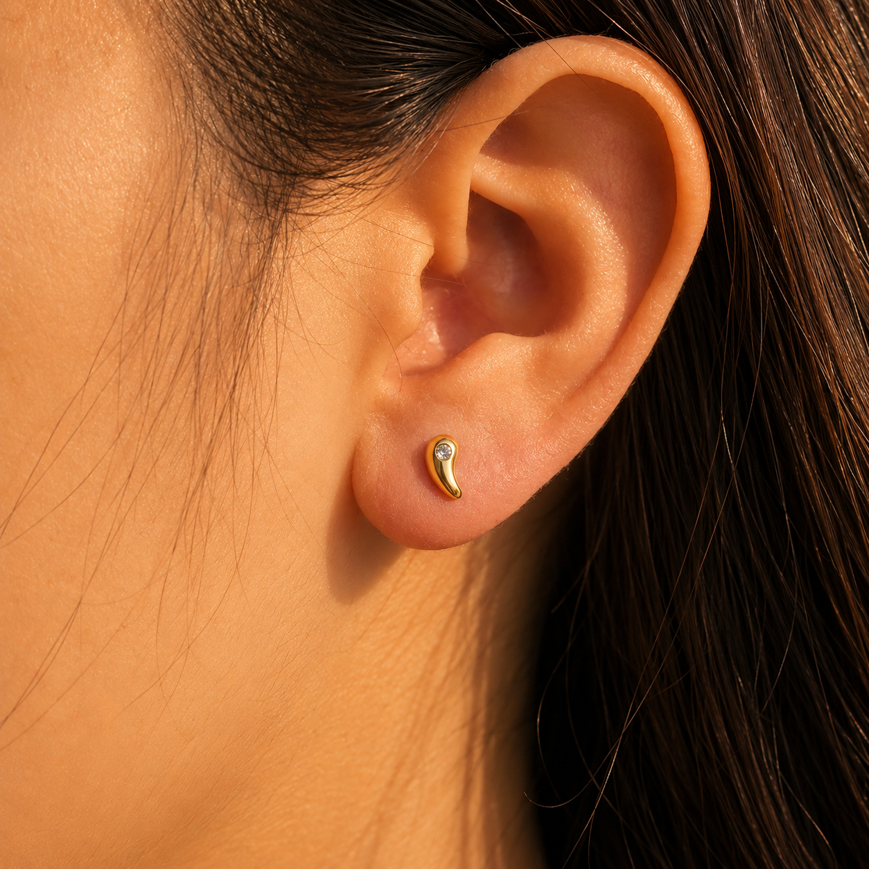 Liquid Gold Piercing 14K vergoldet
